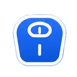 BMI calculator icon for checking body mass index and healthy weight.