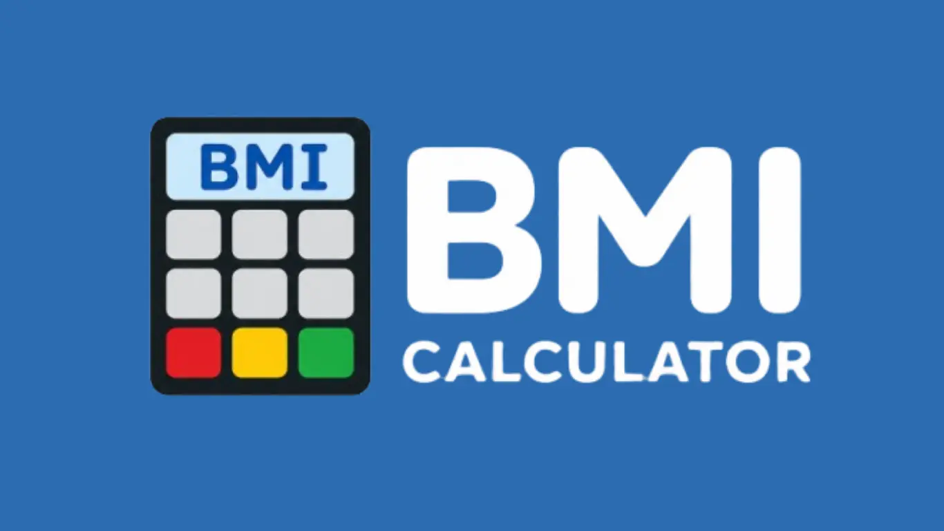 BMI Calculator logo with calculator icon.